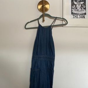 Kimchi blue denim 70s style midi dress